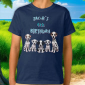 Verjaardagsfeestje Dalmatische hond T-shirt