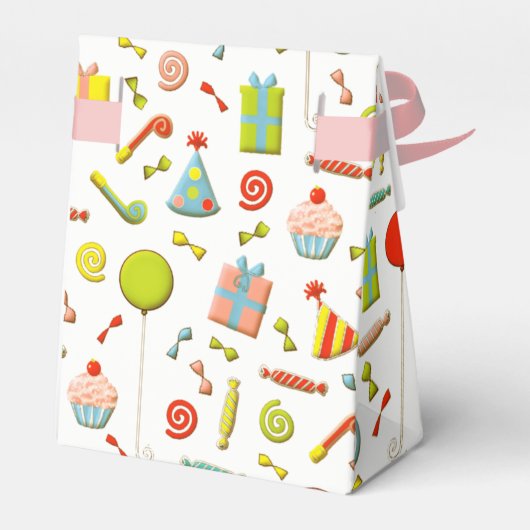 Verjaardagsfeestje dank je bedankdoosjes (Achterkant)