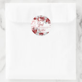 Verjaardagsfeestje Dank u ballonnen gunst Ronde Sticker (Tas)