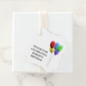 Verjaardagsfeestje dank u cadeau Labels, ballon La Bedankjes Labels (In situ)