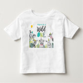 Verjaardagsfeestje Dieren Verjaardagsjongen Wilde Kinder Shirts (Voorkant)