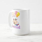 Verjaardagsfeestje Dierlijke Koffie Mok - Perfect  (Voorkant links)