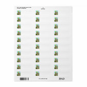 Verjaardagsfeestje Dinosaur Animal Etiket (Full Sheet)