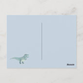 Verjaardagsfeestje dinosaurussen Bedankt Briefkaart (Achterkant)