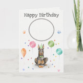 Verjaardagsfeestje Dobermann Dierlijke Kaart (Voorkant)