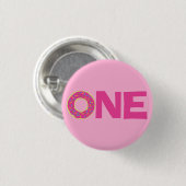 Verjaardagsfeestje Donut Kid Cute Ronde Button 3,2 Cm (Voorkant /achterkant)