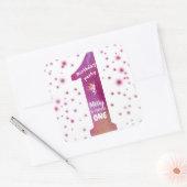 Verjaardagsfeestje Een Waterverf Fairy Sticker (Envelop)