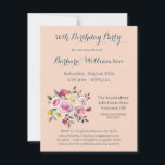 Verjaardagsfeestje Elke Leeftijd Aquarel Bloemen Kaart<br><div class="desc">OPMERKING: VERANDER HET JAAR NAAR BEHOEFTE! Mooie verjaardagsuitnodigingskaart voor een speciale vriend; leuk om te zien met watercolorbloemen en een zachte textuur achtergrond. Zachtaardig, kleurrijk en vrolijk - het zal zeer gewaardeerd worden. Veel te personaliseren op deze uitnodiging en het is geschikt voor elke leeftijd met een simpele tekstwijziging. Overeenkomende...</div>