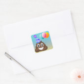 Verjaardagsfeestje Emoji Ombre Stickers (Envelop)
