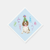 Verjaardagsfeestje Engelse Springer Spaniel Servet (Hoek)
