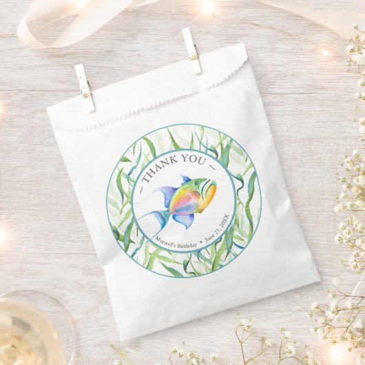 Verjaardagsfeestje Favor Tassen Tropische Vis Bedankzakje (Geknipt)