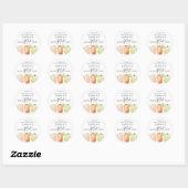 Verjaardagsfeestje Favoriet, Grappige Mint Favorie Ronde Sticker (Vel)