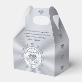 Verjaardagsfeestje Favorietendozen, Diamant Verjaa Bedankdoosjes