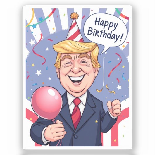 Verjaardagsfeestje Foto Stickers (Voorkant)