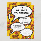 Verjaardagsfeestje Fun Comic Modern Alle Leeftijde Kaart (Voorkant / Achterkant)