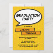 Verjaardagsfeestje Fun Modern Klas van 2022 Kaart (Voorkant)