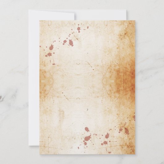 Verjaardagsfeestje Gotisch Lijst Nodig Halloween u Kaart (Achterkant)