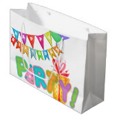 Verjaardagsfeestje Groot Cadeauzakje (Voorkant Gekanteld)