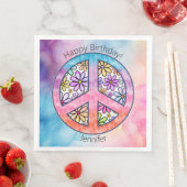 Verjaardagsfeestje Groovy Hippie Papier servet (Insitu)