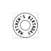 Verjaardagsfeestje Handstempel Rubberstempel (Afrduk)