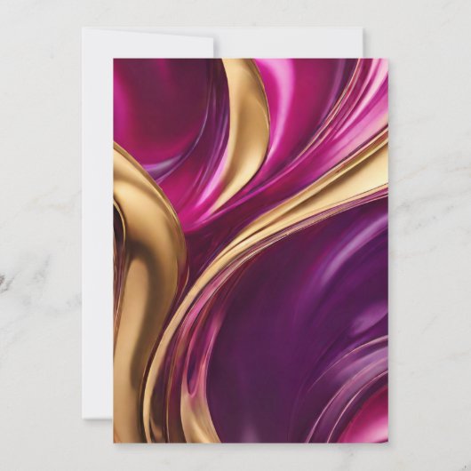 Verjaardagsfeestje-Het is Feesttijd-Abstract Flow Kaart (Achterkant)