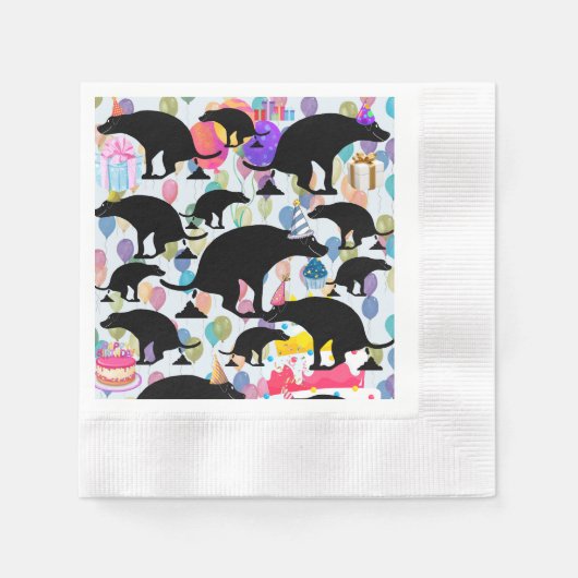 Verjaardagsfeestje Hond Servet (Voorkant)