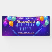 Verjaardagsfeestje Horizontale Banner (Horizontaal)