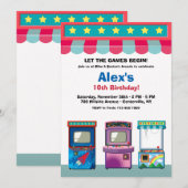 Verjaardagsfeestje in de Arcade Room Kaart (Voorkant / Achterkant)