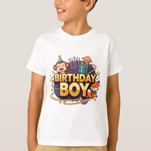 Verjaardagsfeestje in de ruimte t-shirt