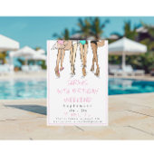 Verjaardagsfeestje in het weekend Bikini Mode Kaart