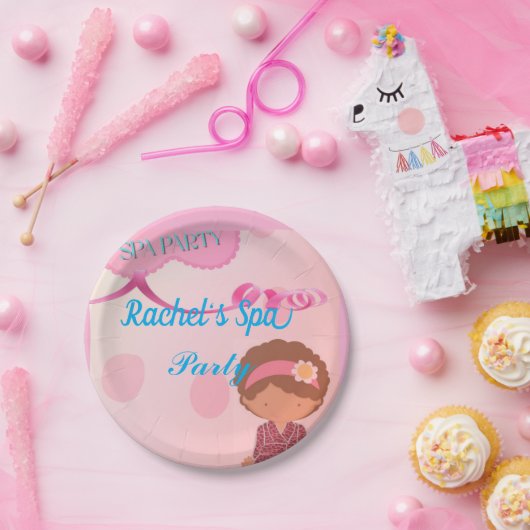 Verjaardagsfeestje in Spa Papieren Bordje (Feest)