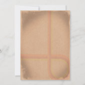 Verjaardagsfeestje in Vintage Retro Grunge 60's 70 Kaart (Achterkant)