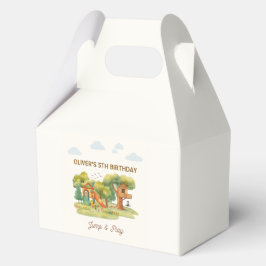 Verjaardagsfeestje indoor speelparadijs bedankdoosjes