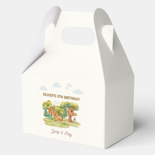 Verjaardagsfeestje indoor speelparadijs bedankdoosjes (Voorkant)