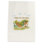 Verjaardagsfeestje indoor speelparadijs medium cadeauzakje (Achterkant)