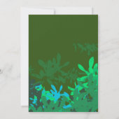 Verjaardagsfeestje jongen kameleon, hagedis, kikke kaart (Achterkant)