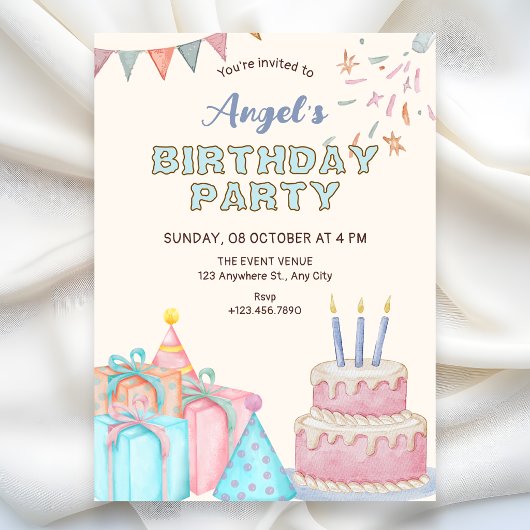 Verjaardagsfeestje Kaart