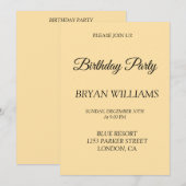 VERJAARDAGSFEESTJE KAART (Voorkant / Achterkant)