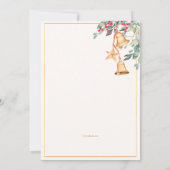 Verjaardagsfeestje Kerstseizoen Kaart (Achterkant)