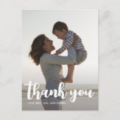 Verjaardagsfeestje Kinder dank u script één foto Briefkaart (Voorkant)