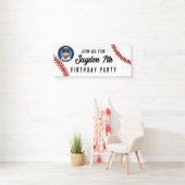 Verjaardagsfeestje kinder teamspelers sport, softb spandoek (Insitu)