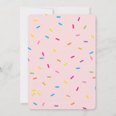 VERJAARDAGSFEESTJE KINDEREN ijshoorntje roze spikk Kaart (Achterkant)