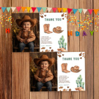 Verjaardagsfeestje Kleine Cowboy Dank je wel