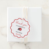 Verjaardagsfeestje Kleine Lieveheersbeestje Bedank Bedankjes Labels (In situ)