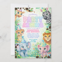 Verjaardagsfeestje Kleurrijke Regenboog met Party