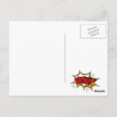 Verjaardagsfeestje Krant Superhelden Foto Briefkaart (Achterkant)