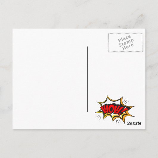 Verjaardagsfeestje Krant Superhelden Foto Briefkaart (Achterkant)