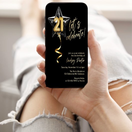 Verjaardagsfeestje, Laten we vieren,21, Eenentwint Kaart