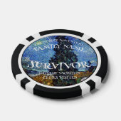 Verjaardagsfeestje meisje jongen 2024 moeder vader poker chips (Enkel)