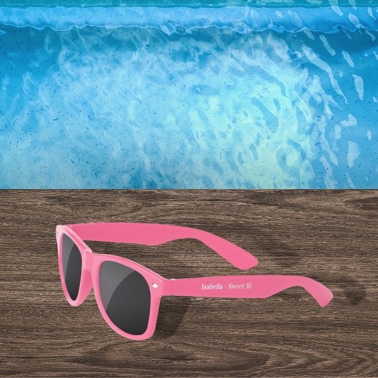 Verjaardagsfeestje meisje roze zonnebrillen